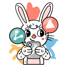 Bunny sticker