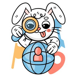Bunny sticker
