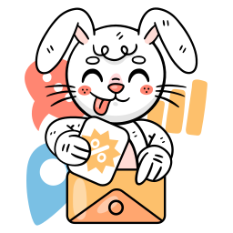 Bunny sticker