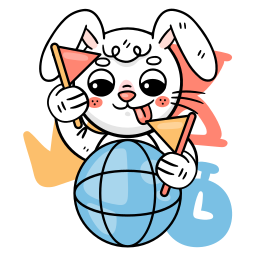 Bunny sticker