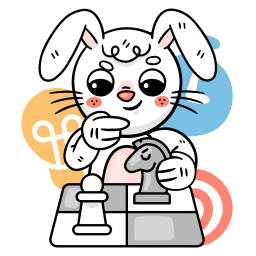Bunny sticker