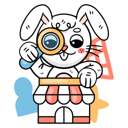 Bunny sticker