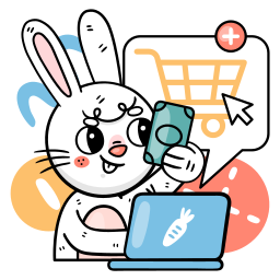 Bunny sticker