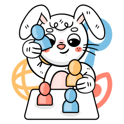 Bunny sticker