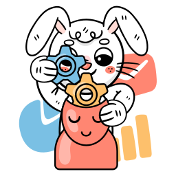 Bunny sticker