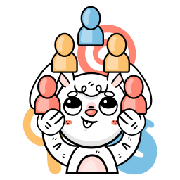Bunny sticker