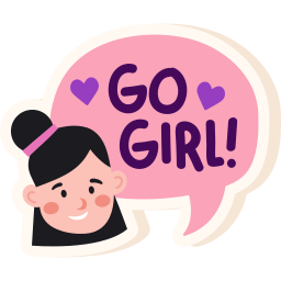 vamos chica sticker