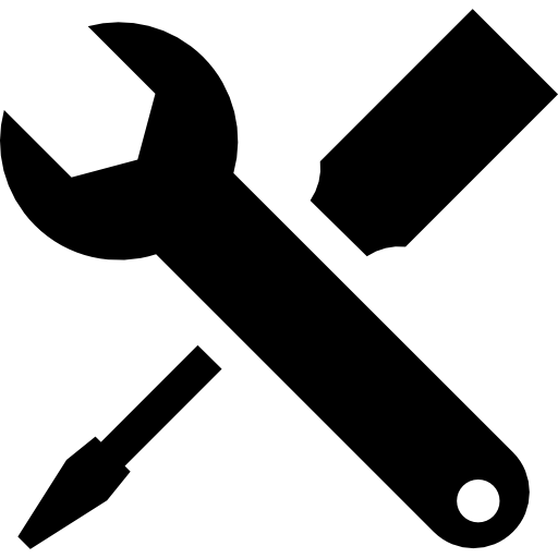 Screwdriver and wrench free icon