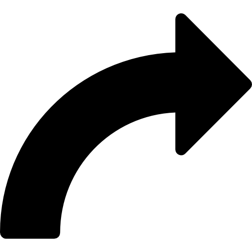 Turn right arrow free icon