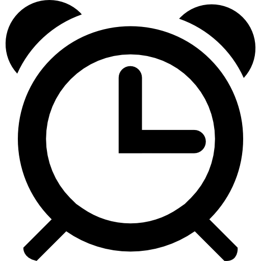 Three o'clock alarm free icon