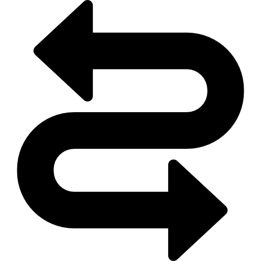 winding road icon