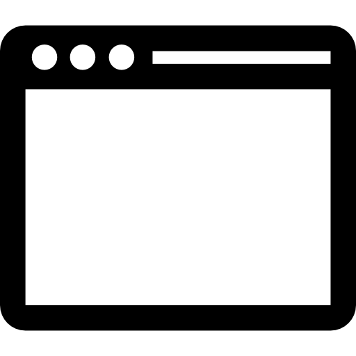 janela do aplicativo grátis ícone