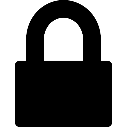 Closed padlock free icon