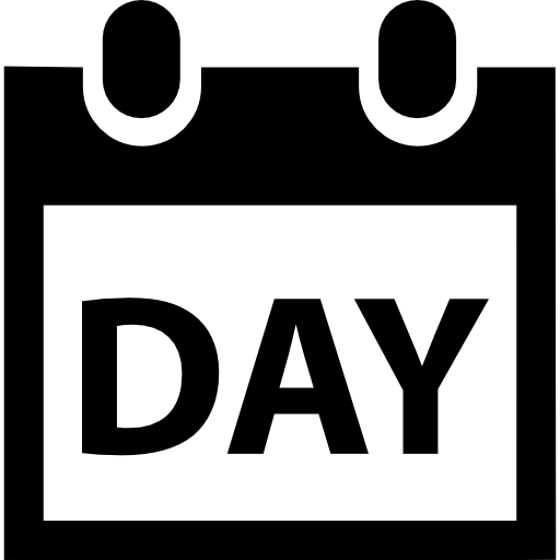 calendario de días icono gratis