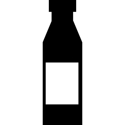 botella con etiqueta icono gratis