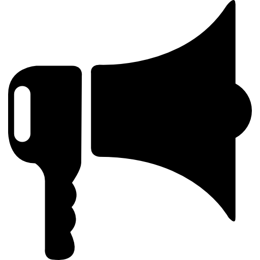 Loud speaker free icon