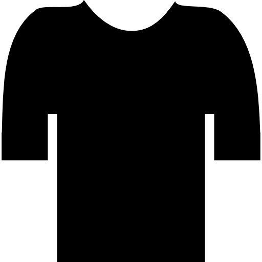 Round neck T shirt - Free icons