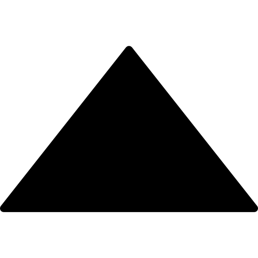 triângulo simples grátis ícone