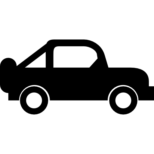coche con rueda de repuesto icono gratis