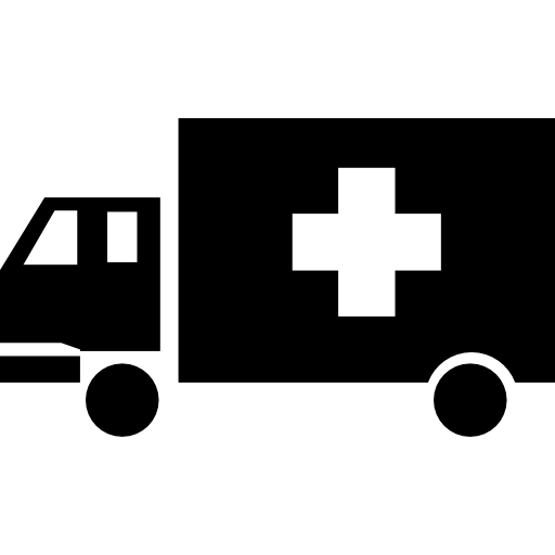 Humanitarian aid truck free icon