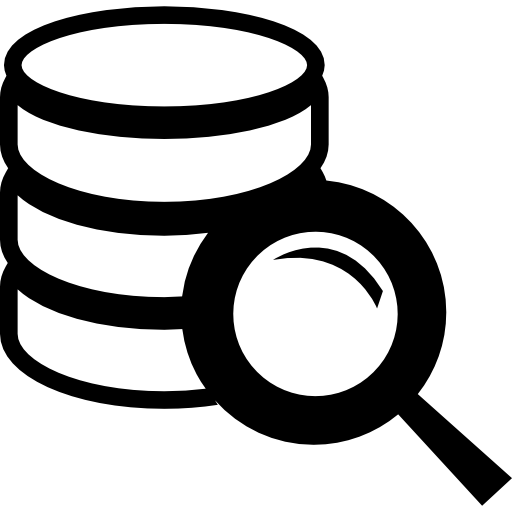 Searching in database free icon