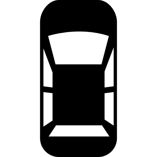 Вид сверху автомобиля бесплатно иконка