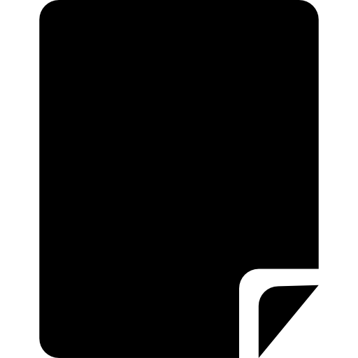 File with bent corner free icon