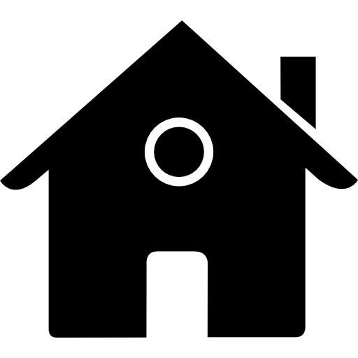 maison avec cheminée Icône gratuit