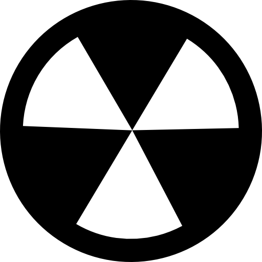 Radioactivity symbol icon