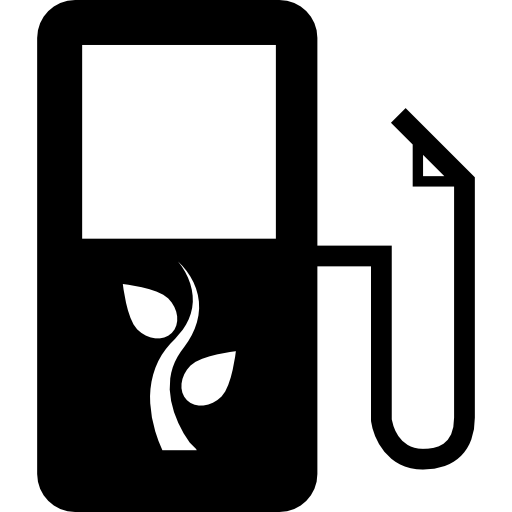 Ecological fuel station free icon