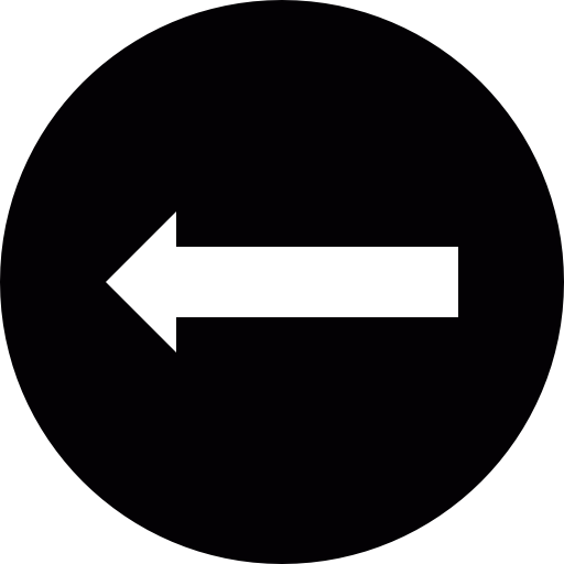 Arrow pointing to left in a circle free icon