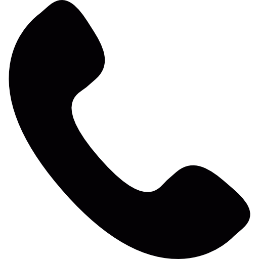 Phone receiver silhouette free icon