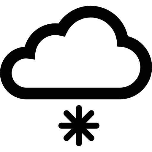 구름과 눈송이 무료 아이콘