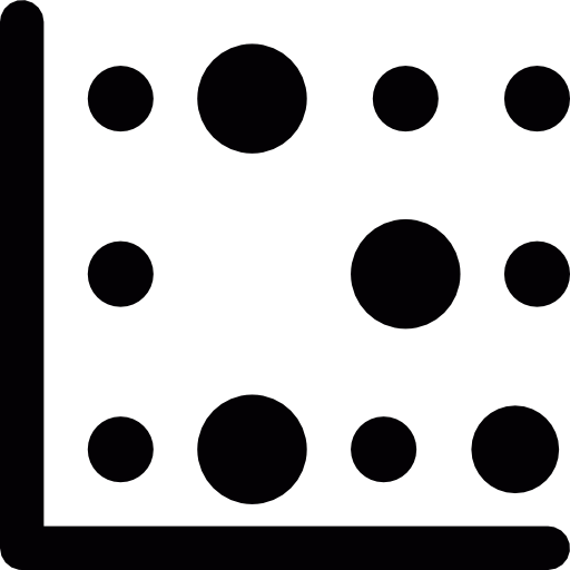 Dots chart free icon