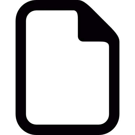 Blank file icon