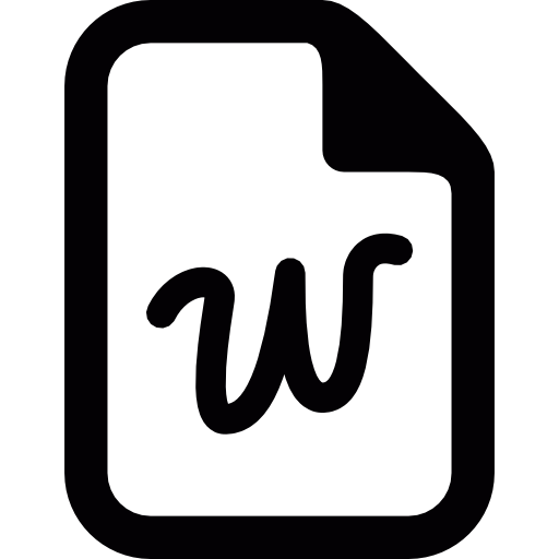 Word document free icon