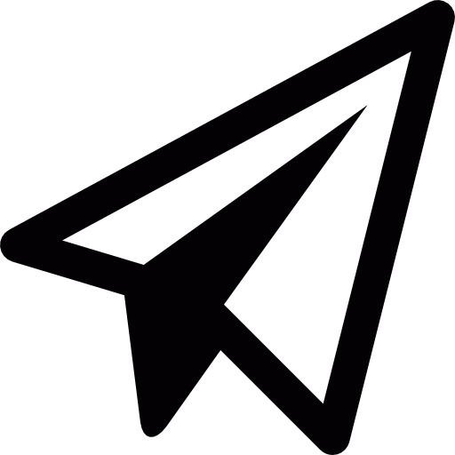 Paper airplane free icon