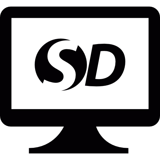 monitor sd icono gratis