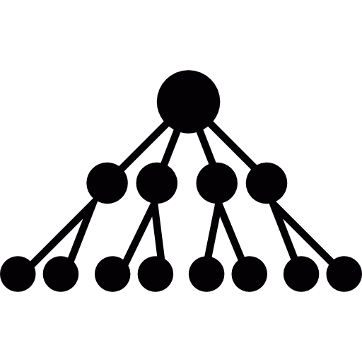 estructura jerarquica icono gratis