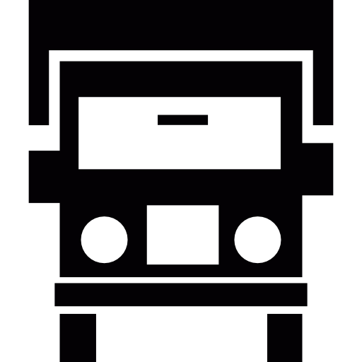 Вид спереди грузовика бесплатно иконка