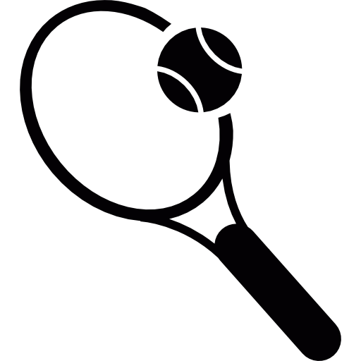 Racket And Tennis Ball Free Sports Icons