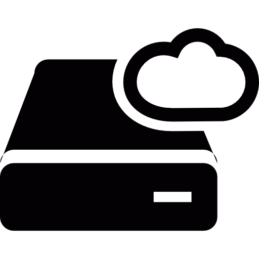 almacenamiento en la nube icono gratis