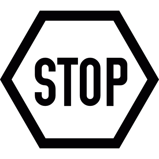 panneau stop Icône gratuit