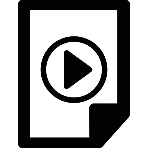 archivo de vídeo icono gratis