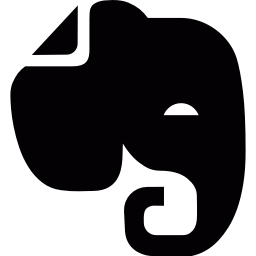 Elephant head silhouette free icon