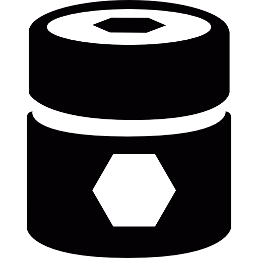 Barrel with pentagons free icon