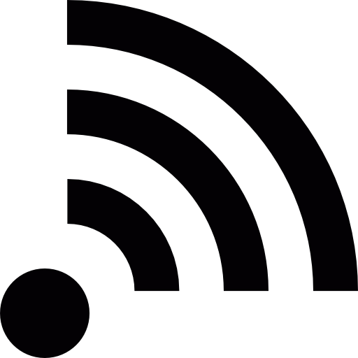 logotipo do leitor de feed rss grátis ícone