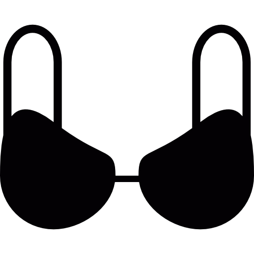 Black bra free icon