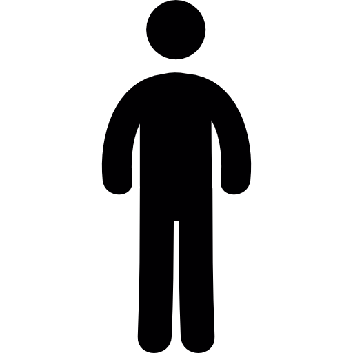 Standing Up man  free icon