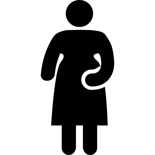mulher em pé grátis ícone
